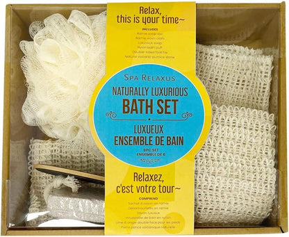 Naturally Luxurious 6-Piece Bath Set - Pamper Yourself or Gift It to Loved Ones