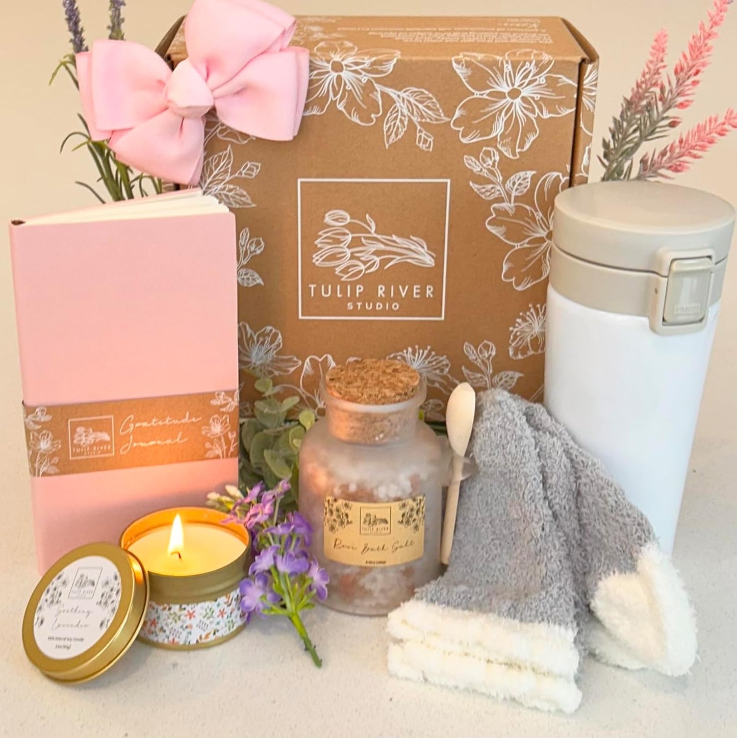 Thinking of You Gifts for Women – Birthday Box, Care Package, Spa Kit, Get Well Gift Baskets, Cheer up and Relaxation Gift Set